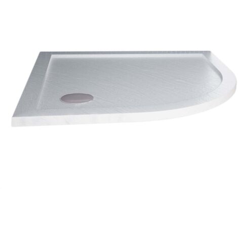 Mai & Mai Shower Tray Bathroom | Acrylic | White | Rectangular Shower Tray | WDH: 70×80×4cm | Anti-Slip Shower Base For Shower Enclosures Lucia02AR Incl. Drain Set AL01