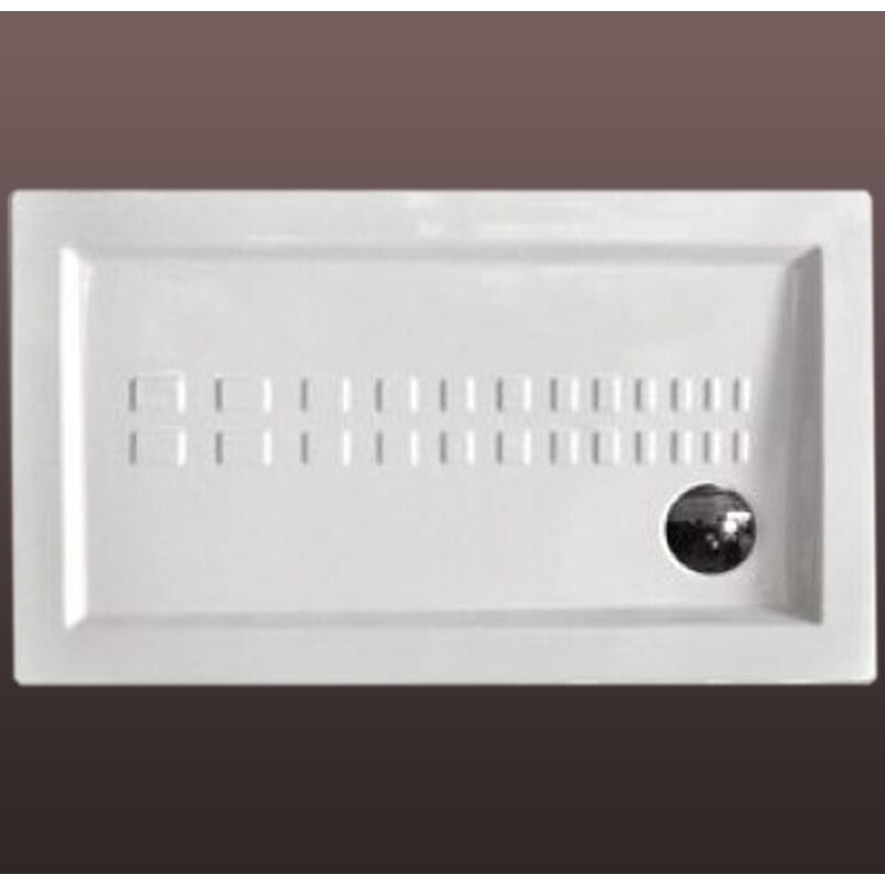 Kiamami Valentina - Receveur De Douche Traditionnel 70X120 Extra Plat En Céramique Gamme Linea