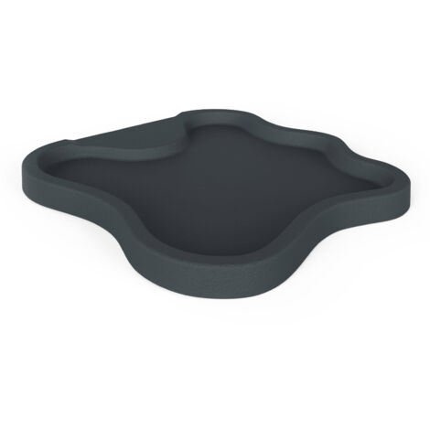 Piatto Doccia da Esterno Giardino in Polietilene HD Arkema Lake Grigio Antracite