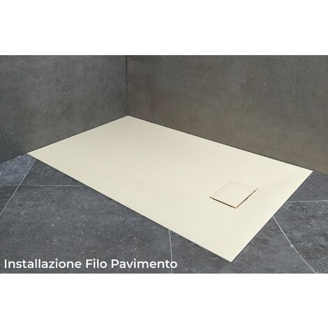 Piatto Doccia Effetto Pietra Beige.Piatto Doccia 70x90 Cm Effetto Pietra Valassi Slate Stone Beige