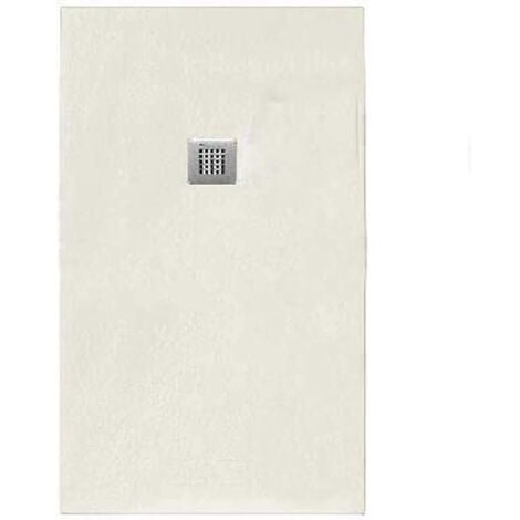PIATTO DOCCIA EMOTION SERENITY EFFETTO PIETRA RETTANGOLARE Bianco cm 100 x 180