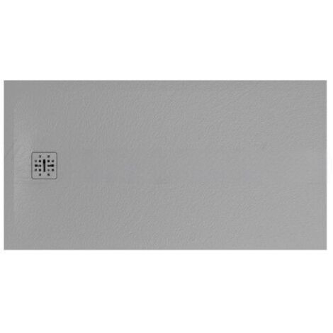 Piatto doccia grigio 90x160 cm Globo serie Docciapietra DP16090502  Grigio - Mineralsolid