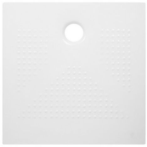 PIATTO DOCCIA H3 QUADRO IN CERAMICA DIANHYDRO Bianco opaco cm 80 x 80 H. 3