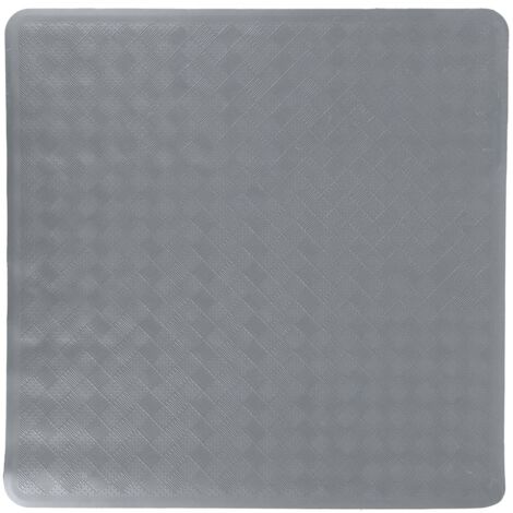 Piatto doccia in gomma naturale 53x53 cm - grigio scuro - Tendance