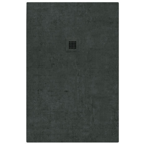 Piatto doccia in marmoresina 120x70 cm effetto petrolio scuro BELGIO