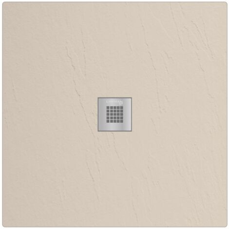Piatto doccia in marmoresina quadrato 90x90 cm SABBIA finitura pietra estasi LONDRA