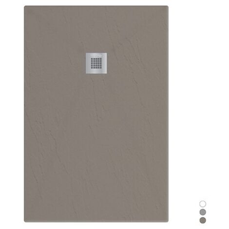 Piatto doccia in marmoresina rettangolare 80x160 cm SABBIA finitura pietra estasi LONDRA