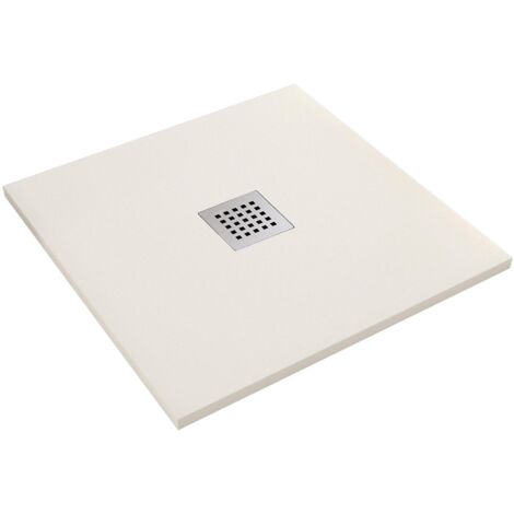 Piatto Doccia in Pietra 80x80 cm Bonussi Ardesia Stone Central Crema
