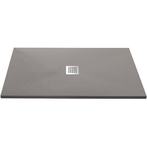 Piatto Doccia in Pietra 80x80 cm Bonussi Ardesia Stone Central Tortora