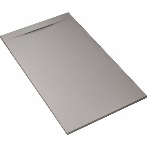 Piatto Doccia in Pietra 90x100 cm Bonussi Ardesia Calcutta Grigio Chiaro
