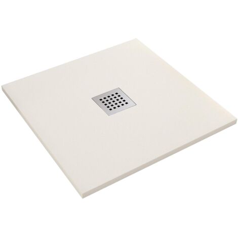 Piatto Doccia in Pietra 90x90 cm Bonussi Ardesia Stone Central Crema