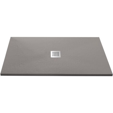 Piatto Doccia in Pietra 90x90 cm Bonussi Ardesia Stone Central Tortora