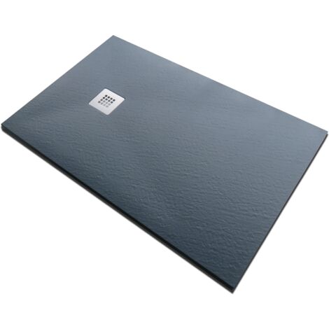 Piatto doccia in pietra SolidStone alto 2,8 cm - grafite nero