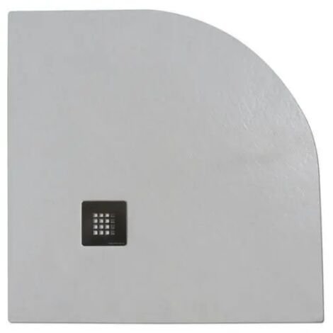 Piatto doccia in pietra SOLIDSTONE alto 2,8cm - Semicircolare Bianco 90x90
