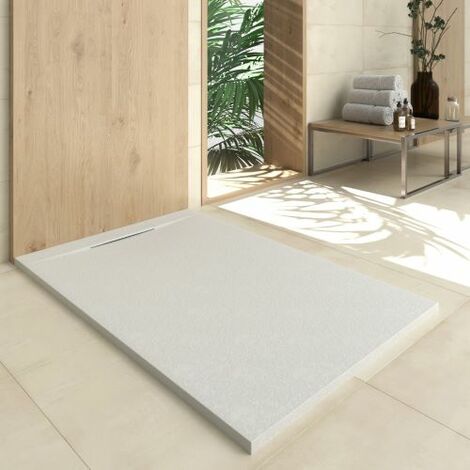 Piatto doccia in quarzo bianco 80x140cm