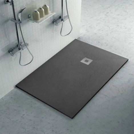 Piatto doccia in resina 80x130 rettangolare Karen ardesia