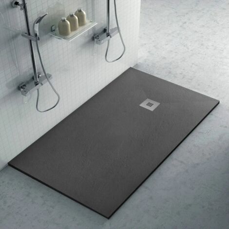 Piatto doccia in resina 80x180 rettangolare Karen ardesia