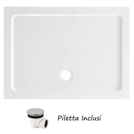 Piatto Doccia in Resina Rettangolare o Quadrato 72 90 76 120 80 120 90 120 Slim - Dimensione Piatto 76x76
