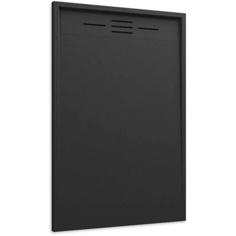 Piatto Doccia in SMC 70x100 Effetto Pietra Colore Nero Riducibile e Antiscivolo Mod. Spanios