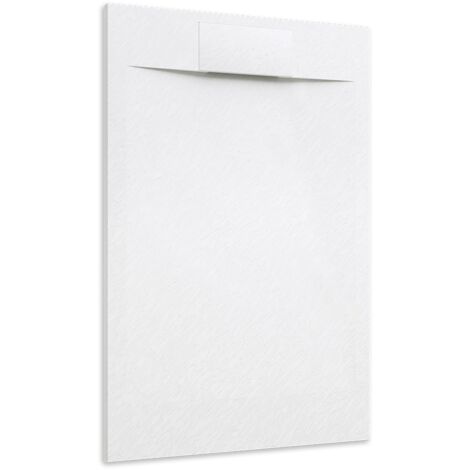 Piatto Doccia in SMC 90x120 Effetto Pietra Colore Bianco Riducibile e Antiscivolo Mod. Cosmos