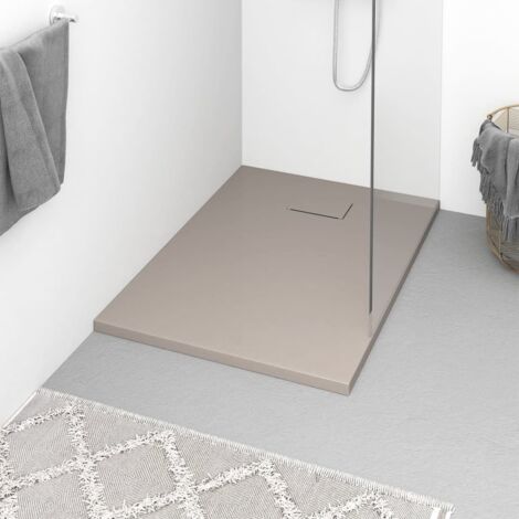 Piatto Doccia in SMC Marrone 100x70 cm vidaXL