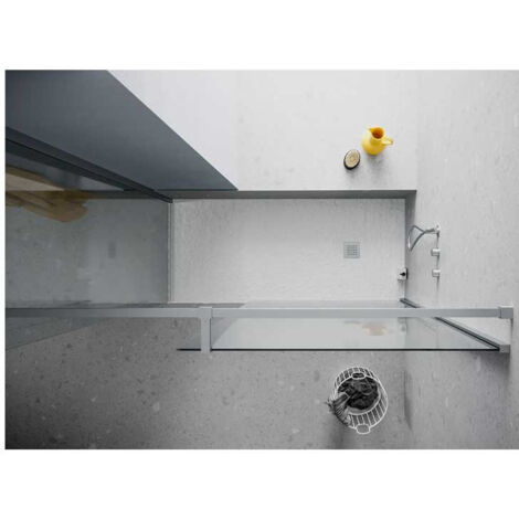 Piatto Doccia LINEAR 100x100xh2,5 cm in Marmo Resina - BIANCO - ARBI