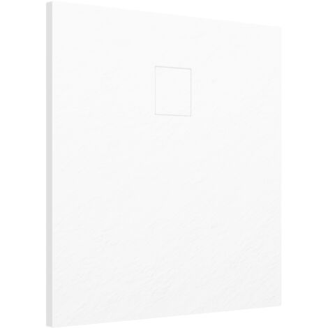 PARAMA PIATTO DOCCIA MOD. SAMOS 80X80 CM ALTEZZA 2,6CM SMC EFFETTO PIETRA BIANCO