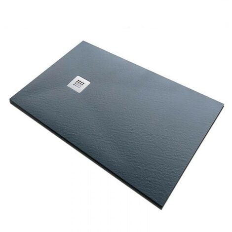 Piatto Doccia Nero Effetto Pietra Solidstone Tagliabile 70 80 90 100 120 140  Dimensione Piatto: 80x140