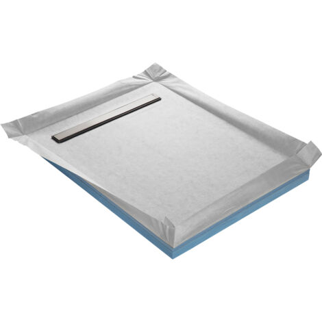 Piatto doccia piastrellabile compatto con canale 150 x 100 cm x 67 mm