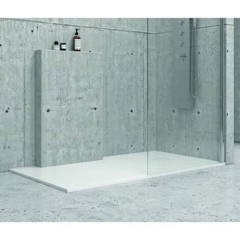 Piatto doccia pietra 100x140 colore bianco kamalu
