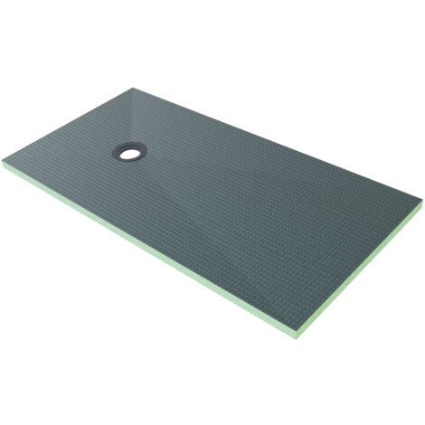 Piatto Doccia Pronto da Piastrellare in Estruso Rigida Polistirene Tagliabile Dimensione 80x160X4 cm Sifone Piletta incluso