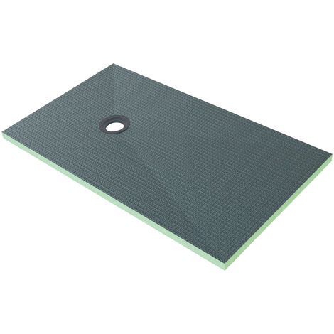 Piatto Doccia Pronto da Piastrellare in Estruso Rigida Polistirene Tagliabile Isolamento per Bagno Dimensione 80x140X4 cm