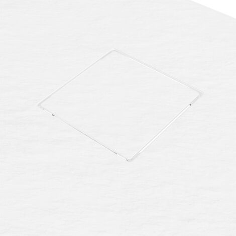 Piatto Doccia Quadrato 90x90 cm in SMC Colore Bianco Effetto Pietra Tagliabile e Antiscivolo Altezza 2,6cm Mod. Samos