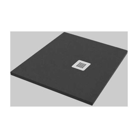 PIATTO DOCCIA QUADRATO EFFETTO PIETRA ANTRACITE  90x90     MADE IN ITALY