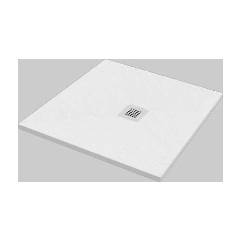 PIATTO DOCCIA QUADRATO EFFETTO PIETRA BIANCO  90x90     MADE IN ITALY