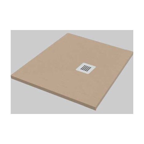 PIATTO DOCCIA QUADRATO EFFETTO PIETRA SABBIA  80x80     MADE IN ITALY