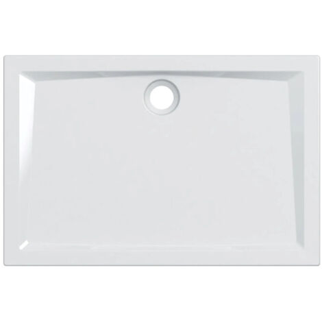 Piatto doccia rettangolare 120x70x6 cm bianco lucido in grés porcellanato - Geberit - Bianco
