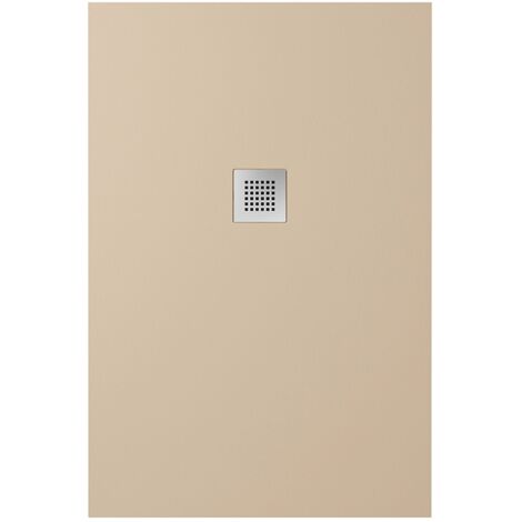 Piatto Doccia Rettangolare 70x90cm in Marmoresina Marrone Effetto Pietra Altezza 2,4cm Mod. Kos