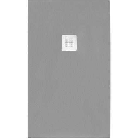 Piatto doccia rettangolare 90x150 cm effetto pietra marmoresina STONE grigio cemento FRANCIA