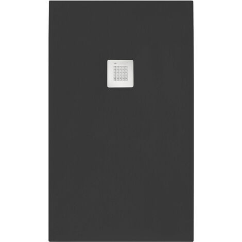 Piatto doccia rettangolare 90x190 cm effetto pietra marmoresina STONE Nero Grafite FRANCIA