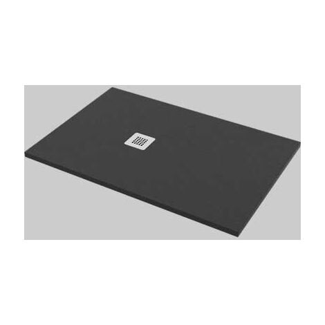PIATTO DOCCIA RETTANGOLARE EFFETTO PIETRA ANTRACITE  80x100     MADE IN ITALY