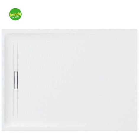 Piatto doccia rettangolare effetto pietra bianco modello sestra h4 cm 70x100 GEBERIT