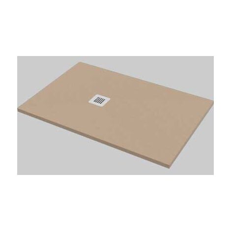 PIATTO DOCCIA RETTANGOLARE EFFETTO PIETRA SABBIA  80x100     MADE IN ITALY