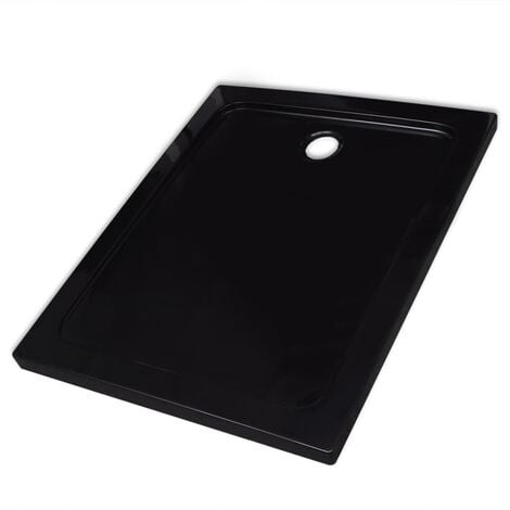 Piatto Doccia Olimpo 80x60.Piatto Doccia Rettangolare In Abs Nero 80 X 100 Cm