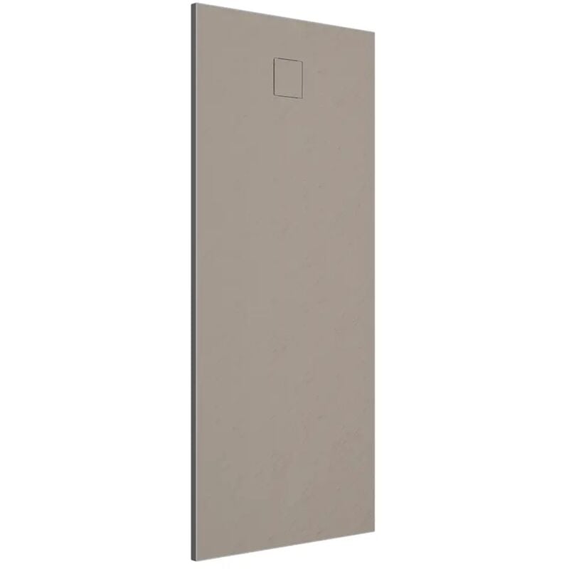 Parama - Receveur de douche rectangulaire 80x180 cm en smc Couleur Brun Effet pierre Découpable et antidérapant Hauteur 2,6cm Mod. Samos