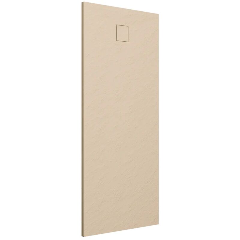Parama - Receveur de douche rectangulaire 90x180 cm en smc Couleur Ivoire Effet pierre Découpable et antidérapant Hauteur 2,6cm Mod. Samos