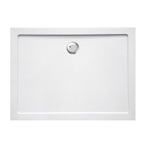 Piatto doccia ribassato 80x120 cm EASYFLAT resina H3.5 cm MONACO Bianco