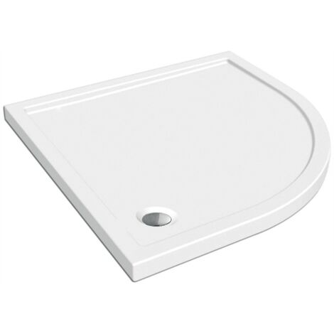Piatto doccia ribassato 90x90 cm EASYFLAT resina H3.5 cm MONACO Bianco