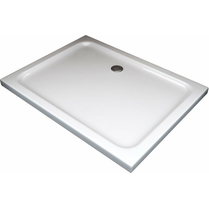 Piatto Doccia Rettangolare Ribassato In Abs h 5cm Con Piletta Inclusa 70x90