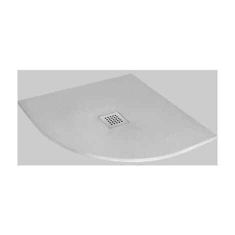 PIATTO DOCCIA SEMICIRCOLARE EFFETTO PIETRA GRIGIO  90x90 cm     MADE IN ITALY
